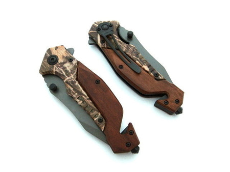 Nóż Ratowniczy BSH ADVENTURE N-537C Sprężynowy