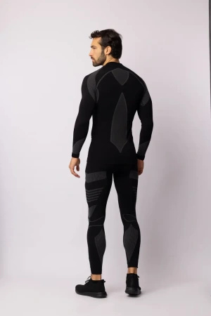 Legginsy termoaktywne THERMO-EVO, męskie - Black / Grey