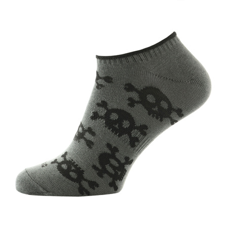 Lekkie letnie Skarpetki Pirate Skull  - Olive