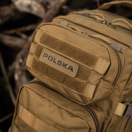 Naszywka Polska 25x80 Laser Cut  - Coyote/Black