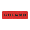 M-Tac naszywka Poland 25x80 Laser Cut  - Red/Black