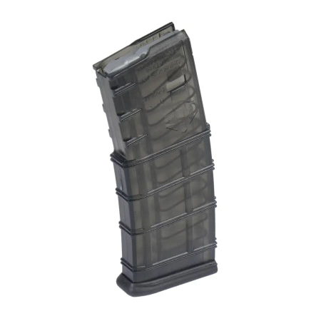 ETS - Magazynek polimerowy do AR15 ze złączką - 5,56x45 mm / .300 Blackout - 30 naboi - Gen.2 - Carbon Smoke Series - SMK-AR15-30CG2