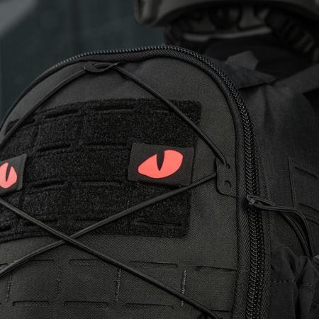 Naszywka Tiger Eyes Laser Cut (para)  - Black/Red