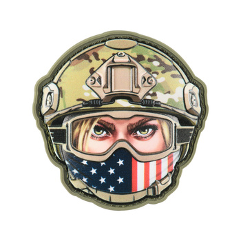 M-Tac naszywka Emoji USA girl ?1 - Multicam