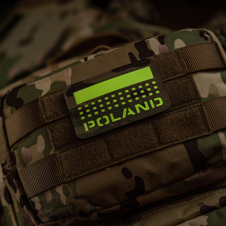 Naszywka Poland (z flagą) 50x80 Laser Cut  - Multicam/GID