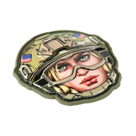 M-Tac naszywka Emoji USA girl #3  - Multicam