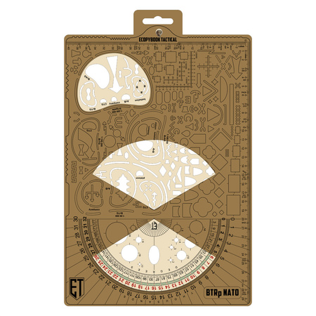 Ecopybook Tactical Linijka Big Protractor NATO  - Color