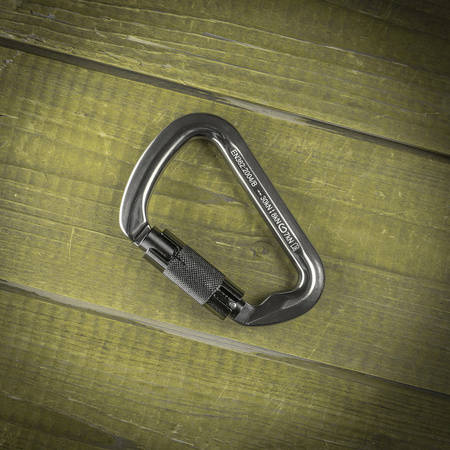 M-Tac Karabińczyk 10 cm z Sprzęgającym Key Lock  - Grey