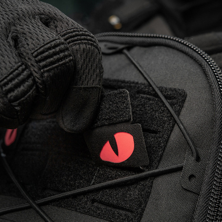 Naszywka Tiger Eyes Laser Cut (para)  - Black/Red