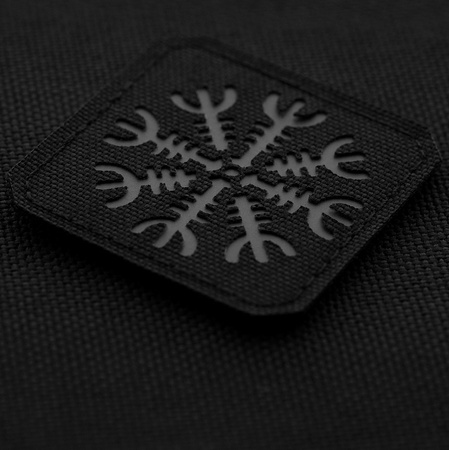 Naszywka Helm Grozy cieta Laser Cut  - Black/Grey