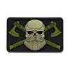 Naszywka Bearded Skull 3D PVC  - Black/Olive
