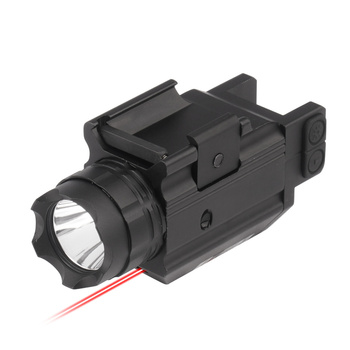 VipeRay - Taktyczna latarka z laserem na pistolet Doublecross Compact - Combo - Czarny - SCRL-05