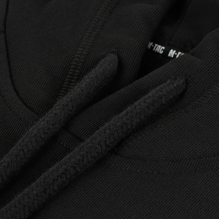 Bluza Hoodie Cotton Raglan Hard  - Black