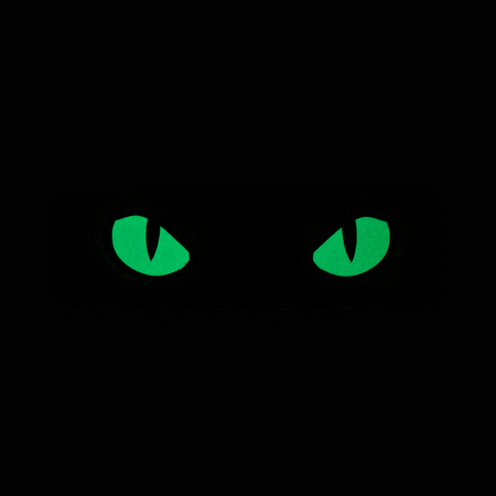 Naszywka Cat Eyes (Type 2) Laser Cut  - Black/GID
