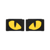 Naszywka Tiger Eyes Laser Cut (para)  - Black/Yellow
