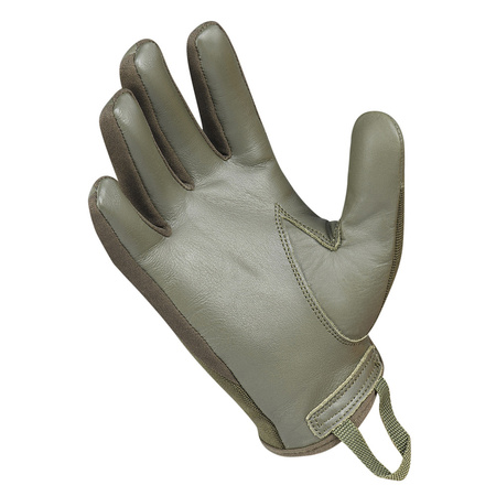 Rękawice Police Skórzane Taktyczne Strzeleckie  - Olive