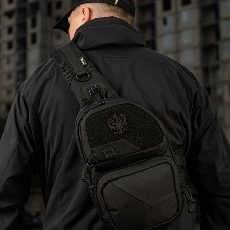 Naszywka Polski orzeł (przechodzi na wylot) Laser Cut  - Black