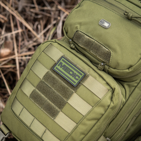 Naszywka Medic PVC  - Black/Olive