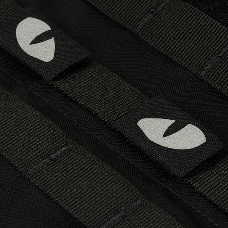 Naszywka Tiger Eyes Laser Cut (para) Reflective  - Black/GID