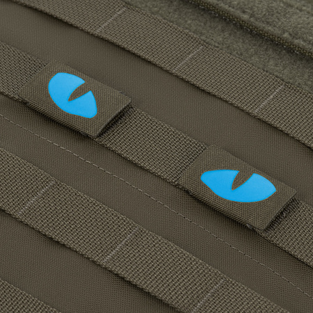 Naszywka Tiger Eyes Laser Cut (para)  - Ranger Green/Blue