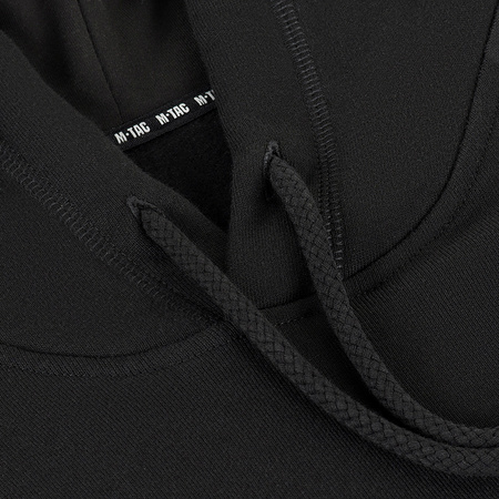 Bluza Hoodie Cotton Raglan  - Black