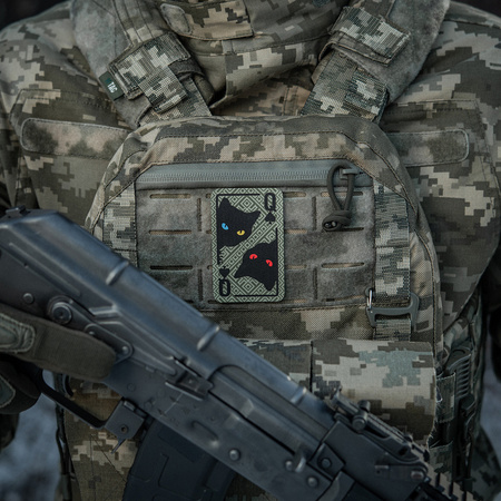 Naszywka Queen of Spades (Ornament)  - Olive