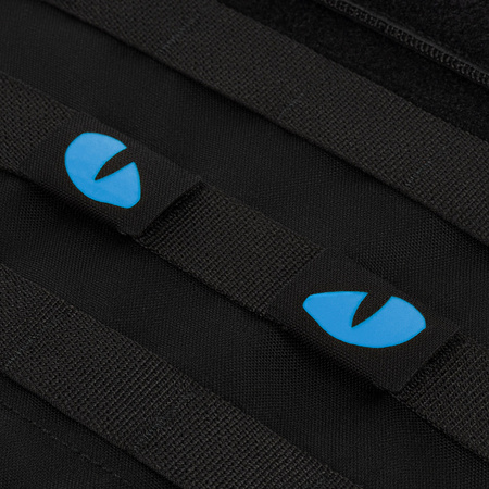 Naszywka Tiger Eyes Laser Cut (para)  - Black/Blue