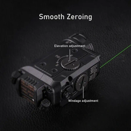 RovyVon GL4 Pro 4-in-1 (Latarka + Laser Zielony + IR), Black, Śruba