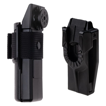 ESP - Hartowana pałka teleskopowa z kaburą - 23" - Rękojeść Extra Grip - Czarny - ExB-23H BLK BH-55