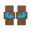 Naszywka Tiger Eyes Laser Cut (para)  - Coyote/Blue