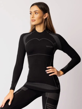 Koszulka termoaktywna THERMO-EVO, rękaw długi, damska - Black / Grey