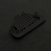Naszywka Drakkar cięta Laser cut  - Black