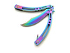 Nóż Motylek Rainbow N-454E