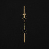Koszulka Gold Samurai Oversize  - Black