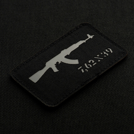 Naszywka AKM 7,62x39 Laser Cut  - Black/Grey