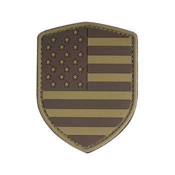 101 Inc. - Naszywka Morale Patch 3D - USA - Brązowy - 444130-3790