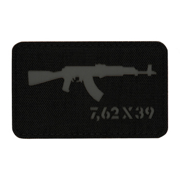 Naszywka AKM 7,62x39 Laser Cut - Black/Grey