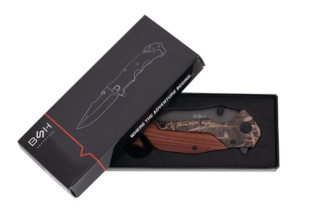 Nóż Ratowniczy BSH ADVENTURE N-537C Sprężynowy