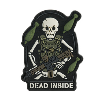 Naszywka Dead Inside - Black/Olive