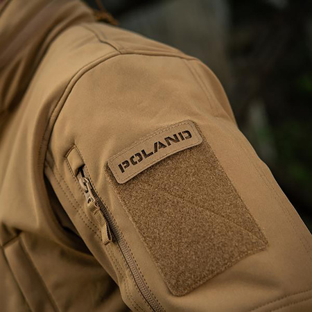 Naszywka Poland (przechodzi na wylot) 25x80 Laser Cut  - Coyote