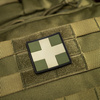 Naszywka Medic Cross Square PVC  - Olive