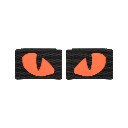 Naszywka Tiger Eyes Laser Cut (para)  - Black/Red
