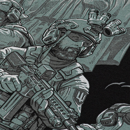 Bluza Raglanowa Freedom  - Black