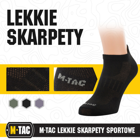Lekkie skarpety sportowe  - Black