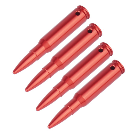 GunPany - Zbijaki do broni Snap Caps - .308 Win & .30-30 Win - Aluminium - 4 sztuki - Czerwone - SCSC-11