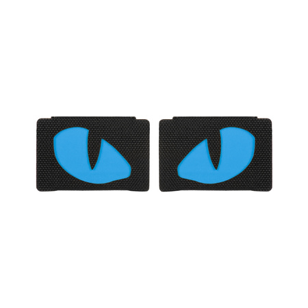 Naszywka Tiger Eyes Laser Cut (para)  - Black/Blue