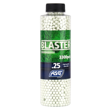 Blaster - Kulki ASG - 0,25 g - 3300 szt. - Biały - 19404