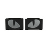 Naszywka Tiger Eyes Laser Cut (para) Reflective  - Black/GID
