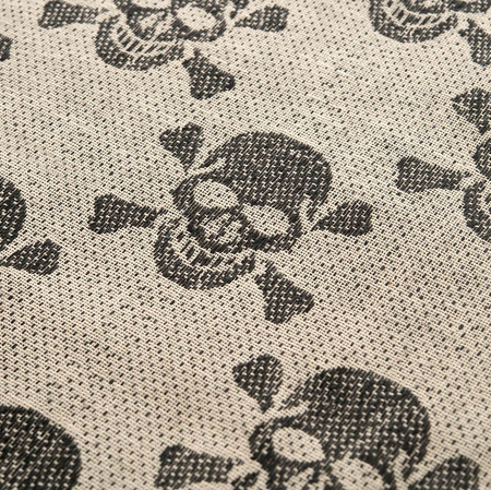 Chusta Shemagh Pirate Skull  - Coyote/Black