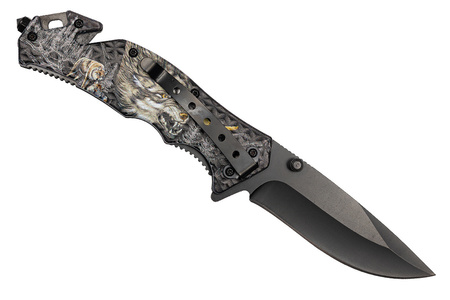 Nóż Ratowniczy BSH ADVENTURE N-353D Sprężynowy